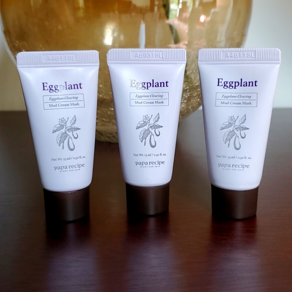 3 x PAPA RECIPE Eggplant Clearing Mud Cream Mask NEW & Sealed